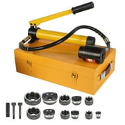 findmall 10 Ton 1 / 2 إلى 2 مجموعة أدوات تشغيل المثقاب الهيدروليكي مجموعة قطع القناة الكهربائية مجموعة أدوات KO