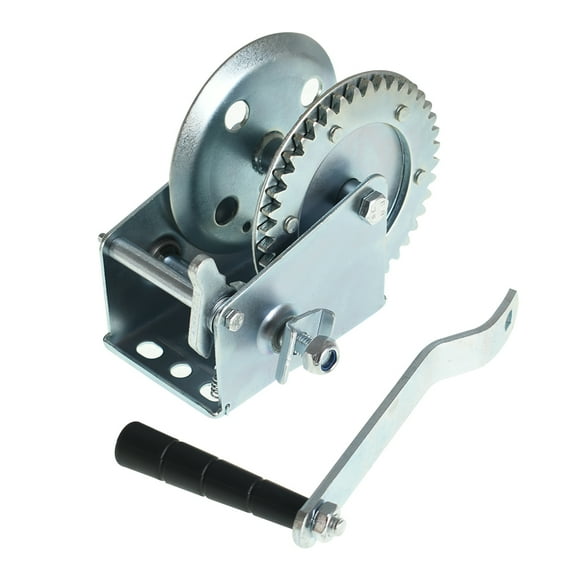 findmall 1100 lbs Winch Hand Crank Winch with Brake Come-Along Heavy Duty Steel Cable for Boat Trailer