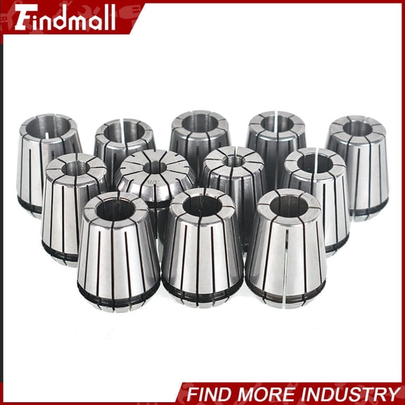 findmall 12Pcs ER32 Spring Collet 1/8"-3/4" For CNC Milling Lathe Tool Engraving Machine