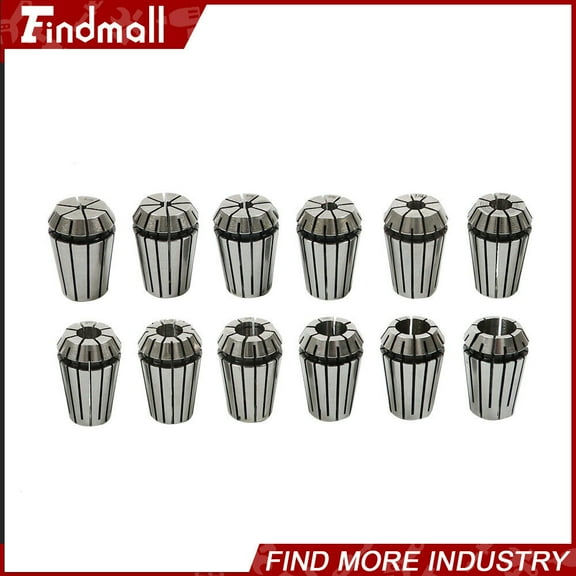 findmall 12x ER20 Spring Collet Set For CNC Milling Lathe Tool Engraving Machine