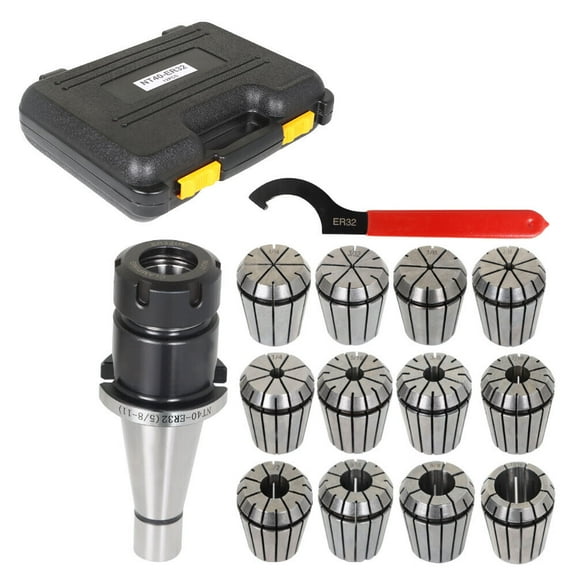findmall 14-Piece ER-32 NMTB 40 Spring Collet Chuck Set
