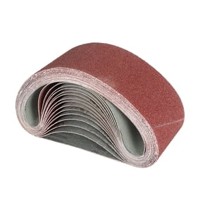 findmall 15Pack Mix 4" 24" Sanding Belts Aluminium Oxide 40/80/120 Grit Sander Abrasive