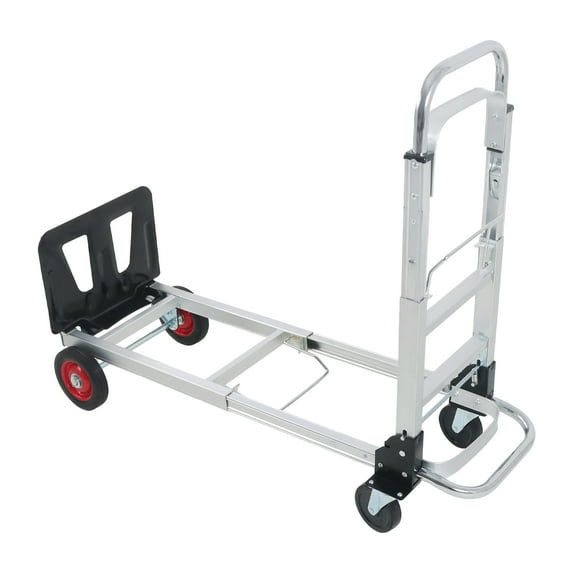 findmall 2 In 1 400Lbs Heavy Duty Aluminum Hand Truck Folding Dolly Cart Portable Trolley