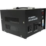 findmall 2000W Transformer Step Up/Down Convert 110 Volt to 220 Volt or Convert 220 Volt to 110 Volt with 2 Outlets