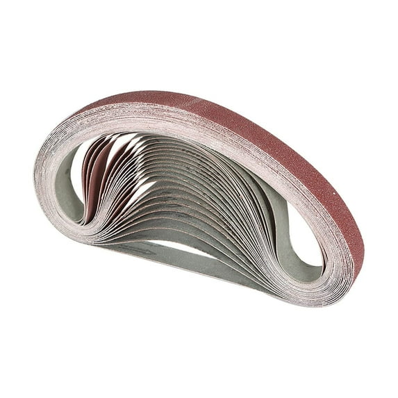 findmall 24 Pack Sanding Belts 1 inch x 30 inch Aluminum Oxide Sand Paper 60, 80, 120, 150, 240, 400 Grit