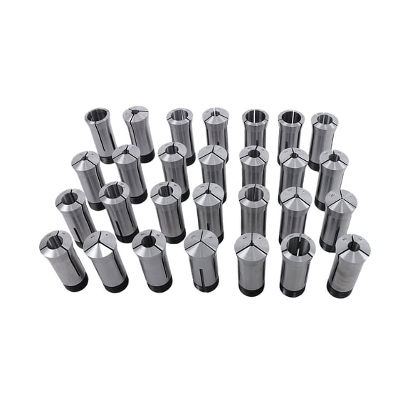 findmall 28 Pcs Precision Metric 5-C Collet Set with Rack 1mm TO 28mm 5C