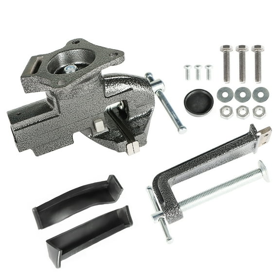 findmall 3.3" Bench Vise Quick Adjustment Dual-purpose Combined with Swivel Base