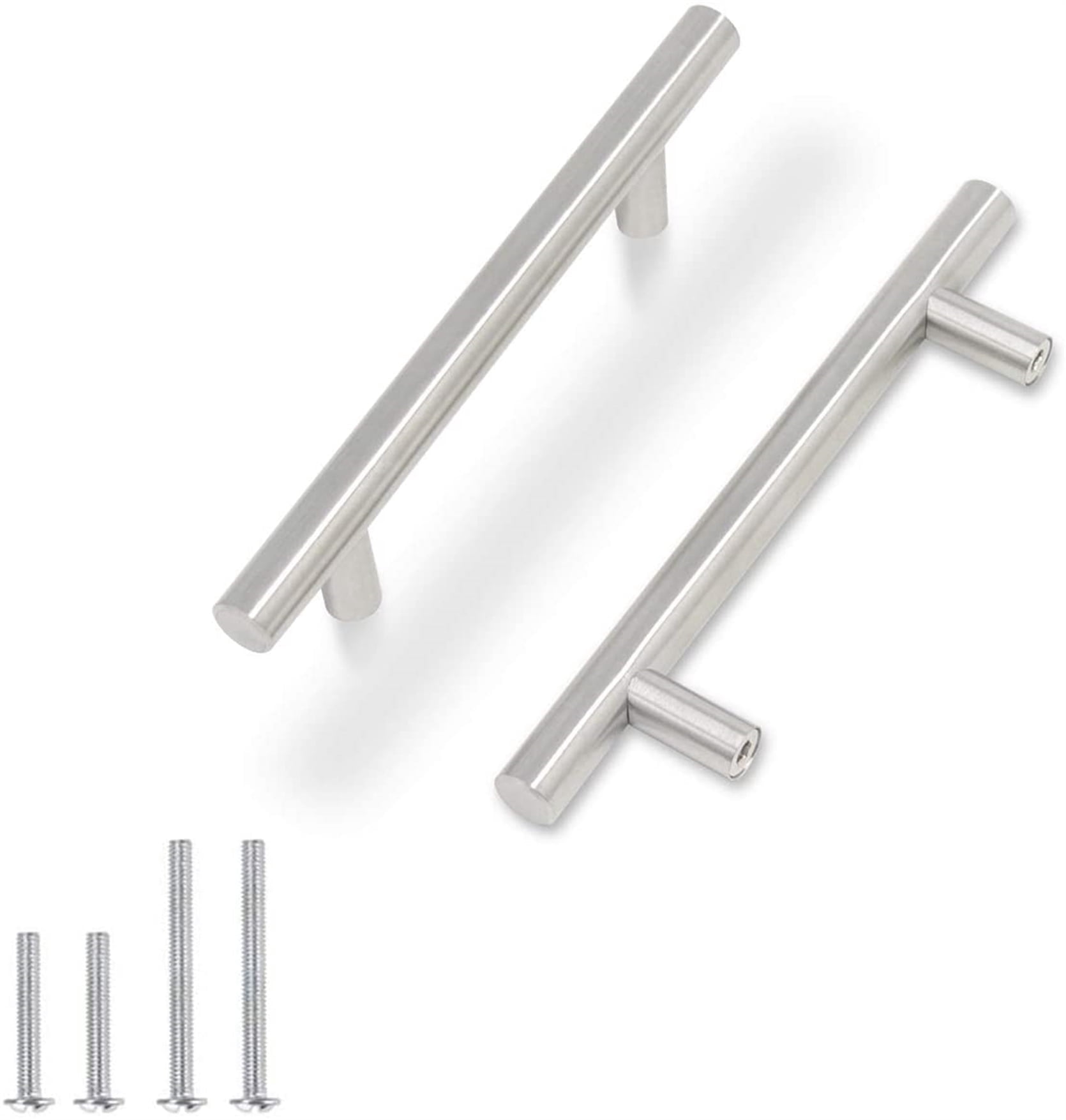 findmall 30 Pack Cabinet Pulls Brushed Nickel Stainless Steel Kitchen Cupboard Handles Cabinet Handles 5in Length, 3in Hole Center
