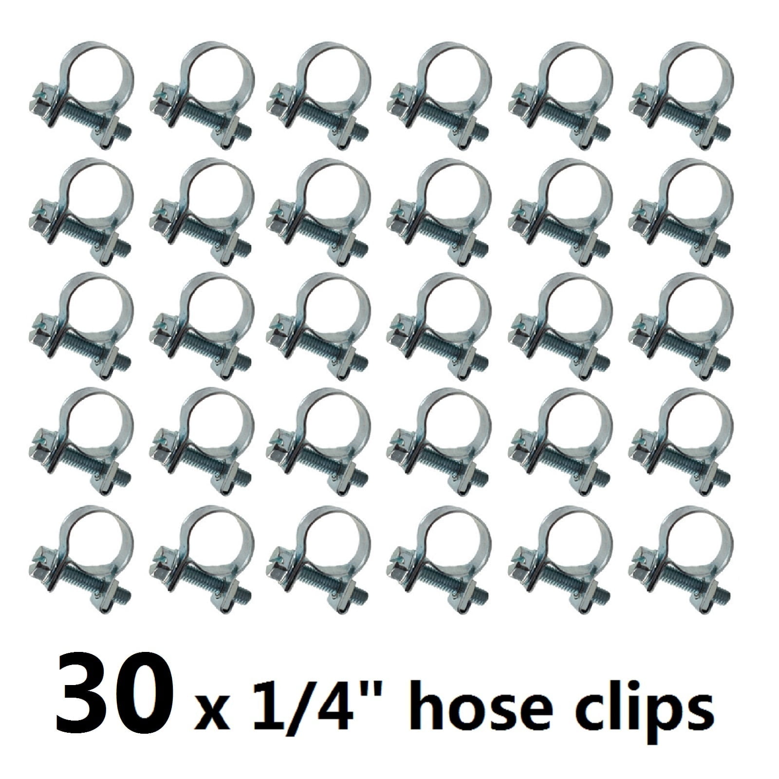 3 3/4 In Pipe Pipe Clamps, Hangers & Straps 100-Piece Stainless Steel Hose Clamp Set – Adjustable 1/2" To 3/4" For Fuel Lines, Plumbing & More 90 Day Warranty Clamps - Foto 2