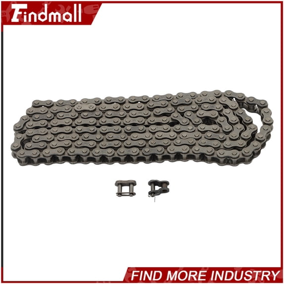 findmall #35 Roller Chain 5ft with 2 Master Links & 1 Offset Link,for Go Kart Mini Bike