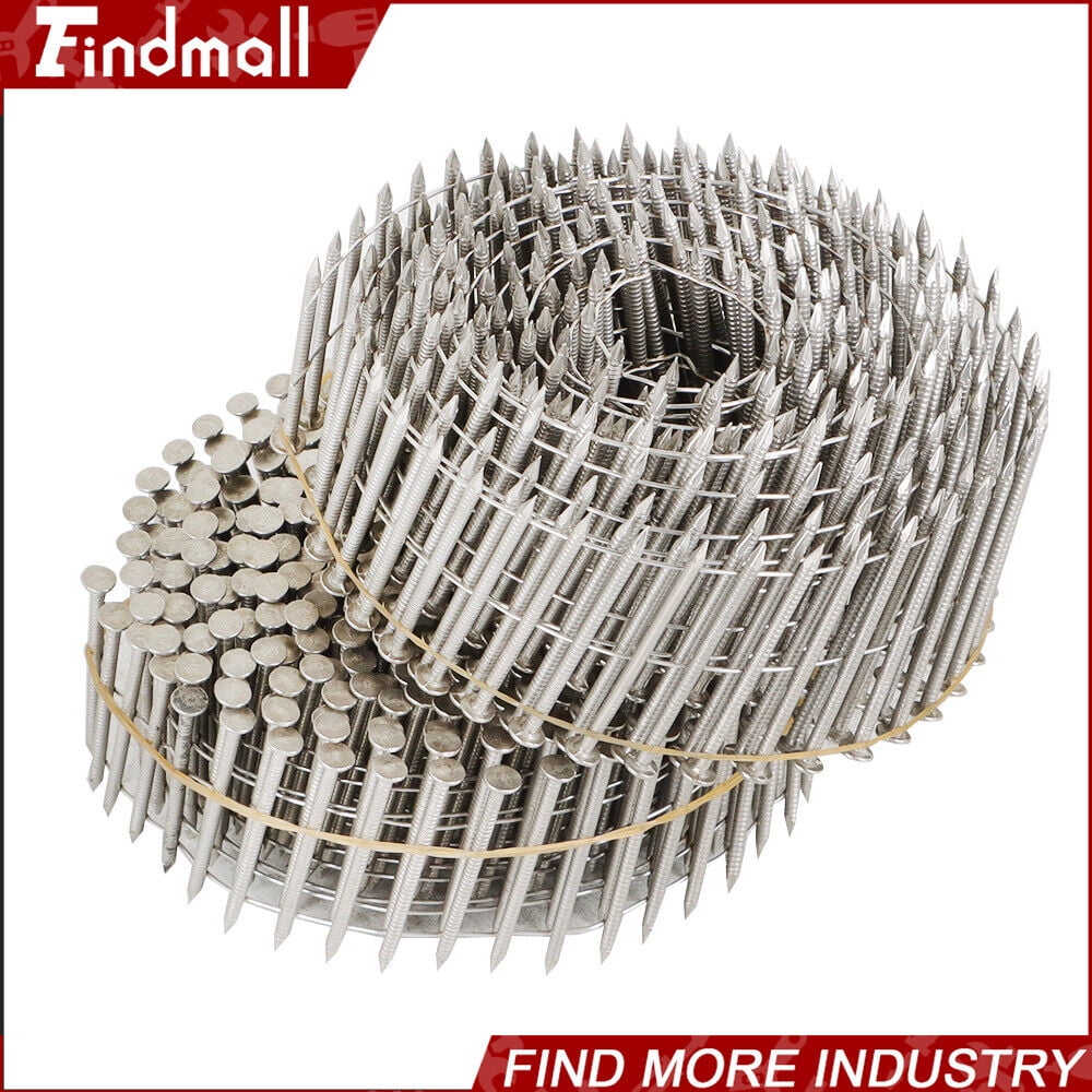 Lot De 3600 Clous De Parement Ronds Findmall 0.092 X 2-1/2" - Angle 15° - Neuf