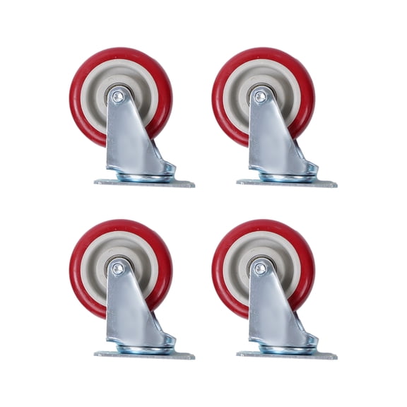 findmall 4 Pcs 4-Inch Universal Caster Wheels Heavy Duty 360 Swivel Round Tires Wheels
