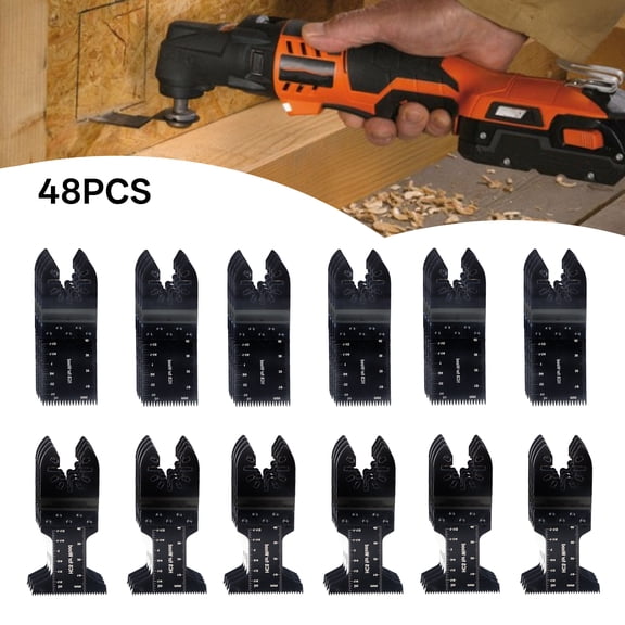 findmall 48 Pc Oscillating Multi Tool Saw Blade For Fein Multimaster BOSCH Dremel Makita