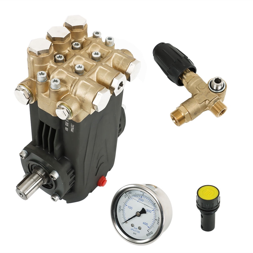 findmall 5.6GPM Belt Drive General Right Shaft 3500 PSI Pressure Washer Pump 4.5 HP Blue