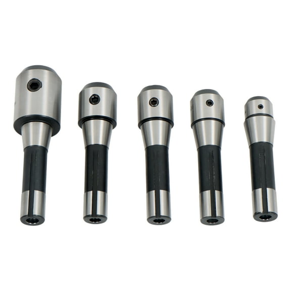 findmall 5-Piece R8 End Mill Holder Set 1/4 3/8 1/2 5/8 3/4 Adapter for Bridgeport Type Milling Machines