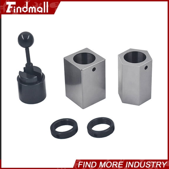 findmall 5C Collet Block Chuck Set Square Hex Rings Closer Holder Lathe