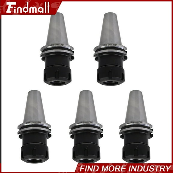 findmall 5PCS 2.76" CAT40-ER32 COLLET CHUCK-8 CHUCKS Balanced G2.5/25000RPM