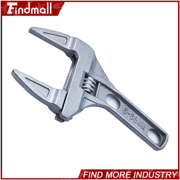 findmall 6 - 68 mm Hand Adjustable Wrench Tool Shifter Spanner Wide Jaw