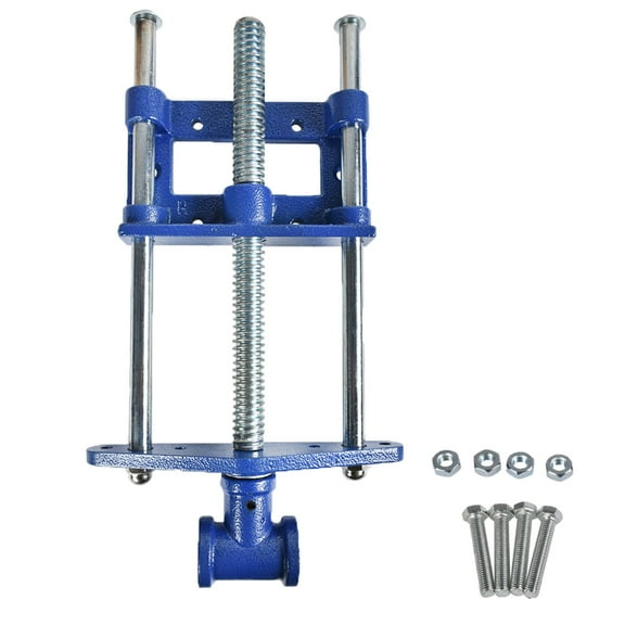 findmall 9 Inch Woodworking Front Vise Woodworking Bench Vise Cast Iron Front Screw Vise for Making Woodworking