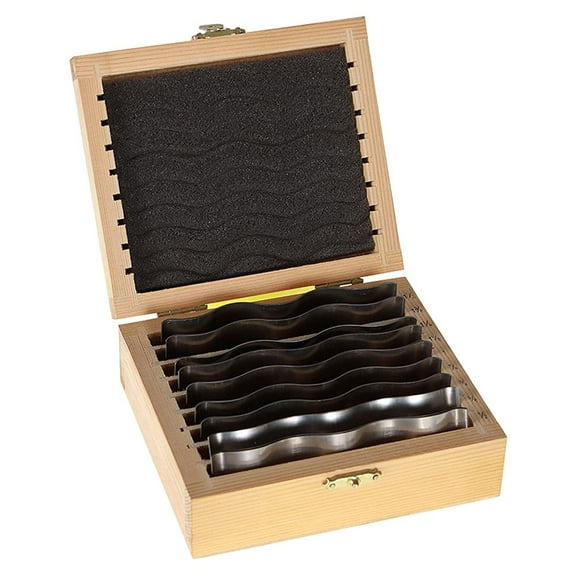 findmall 9 Pair 1/8 Precision Wavy Parallel Block Set .0002 Hardened Precision Machinist Tools with Case