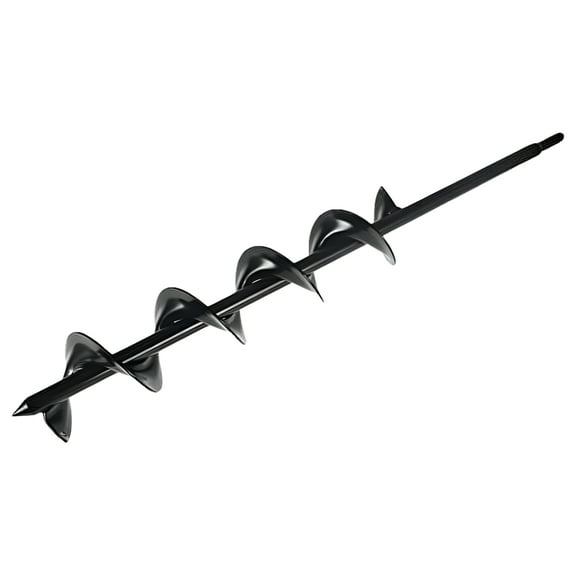 findmall Auger Drill Bit, Earth Auger Bit, 24 Inch Length 3 Inch Width Repid Planter, Yard Gardening Planting Bulbs Auger, Post or Umbrella Hole Digger for 3/8 Inch Hex Drive Drill