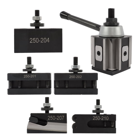 findmall BXA Quick Change Tool Post Set 250-200 Tool Post Set Metal Lathe Swing 10" -15"