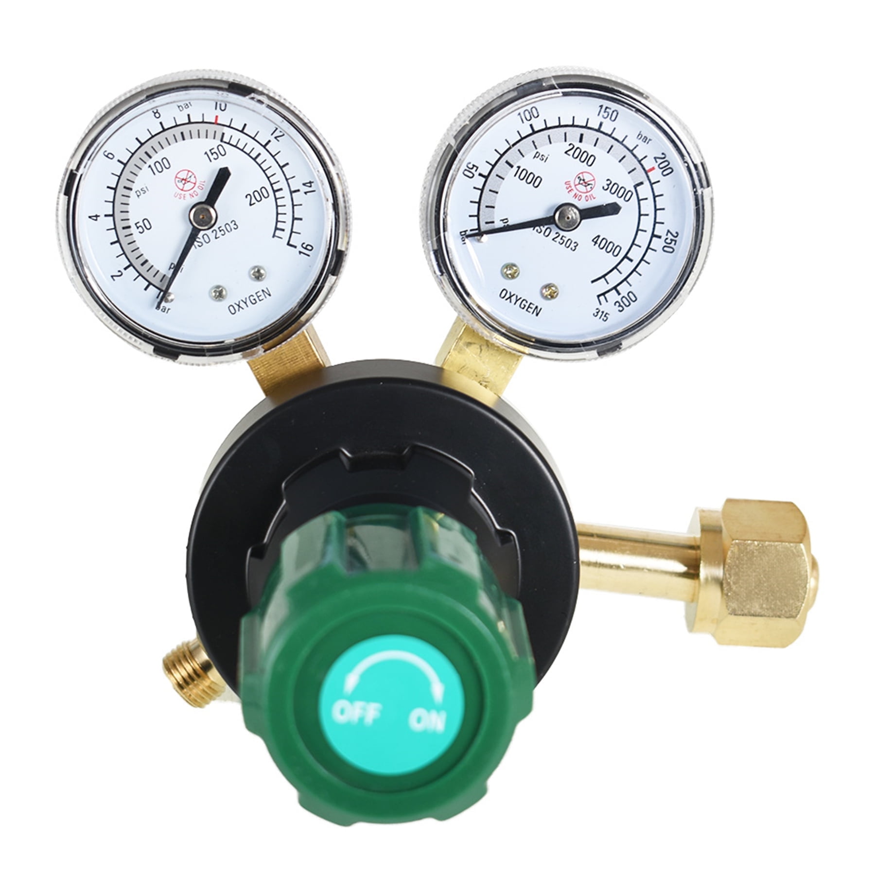 Findmall CGA 540 Sauerstoffregler – Für Schweißgas, 0–145 PSI Ausgangsdruck, Messing (zufällig Blau/grün)