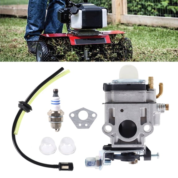 findmall Carburetor with Repair Kit Replacement for Powermate PCV43 Gas 2-Cycle 43cc Tiller Motor Engine