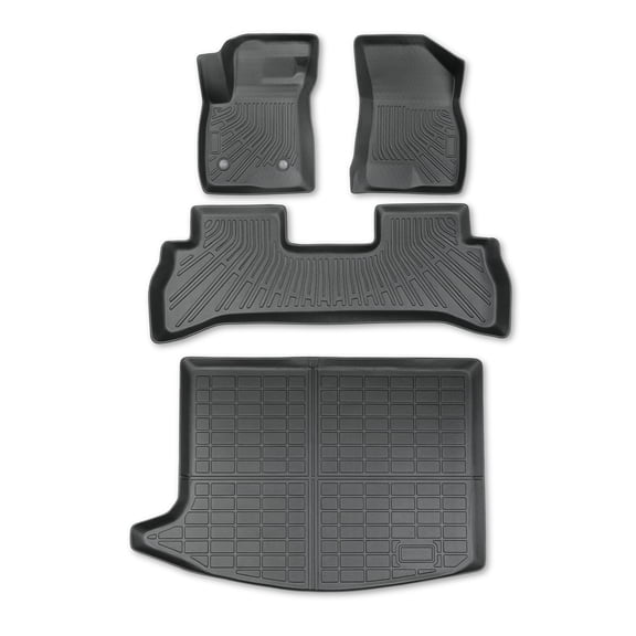 findmall Fits For Buick Encore GX FWD 2020-2026 TPE Floor Mats Trunk Cargo Liners BLK