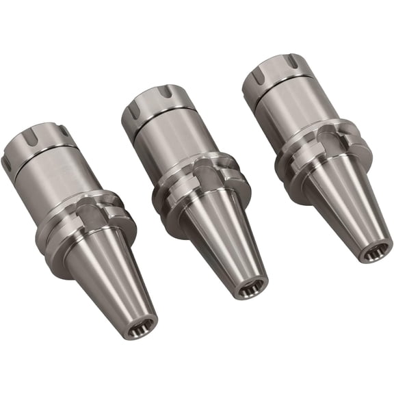 findmall Heavy Duty BT40-ER32 Collet Chuck, 4" Gage Length-3 Chucks, Tool Holder Set