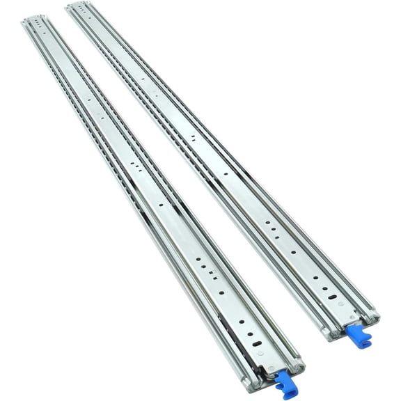 findmall Industrial Heavy-Duty Drawer Slides 60 Inch (500lb Capacity) - Locking Full Extension Ball Bearing Rails for Tool Chests, Workbenches, Truck and RV Cabinets