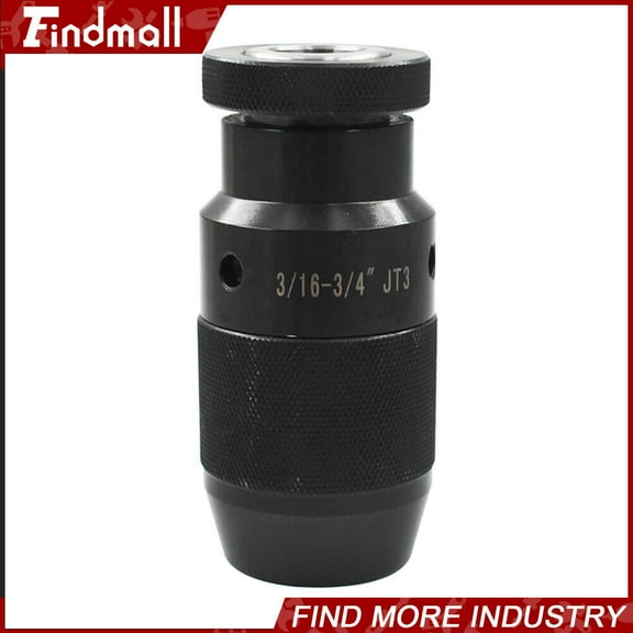 findmall JT3 Jacobs Taper #3 3/16-3/4" Pro-Series 3JT Keyless Drill Chuck CNC