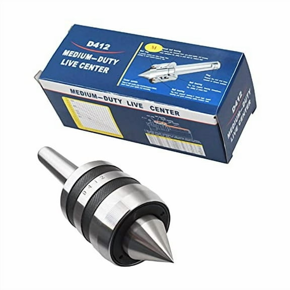 findmall MT2 Live Center Morse Taper 2MT Triple Bearing Lathe Medium Duty CNC Fit for High Speed Turning CNC Work