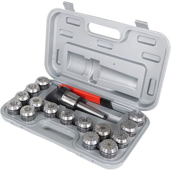 findmall Tool Handle MT3 Tool Handle ER40 Collet Set for CNC Engraving Machine and Milling Machine with Wrench and 15 Pcs 1/8-1 Inch Collets