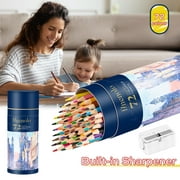 finenolo 72 Colored Pencils for Adult Coloring Books, Soft Core, Art Drawing Pencils for Artists Kids Beginners, Coloring Pencils Set with Sharpener for Coloring, Sketching, Painting