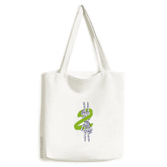 finger b victory celebration tote canvas bag shopping satchel casual handbag