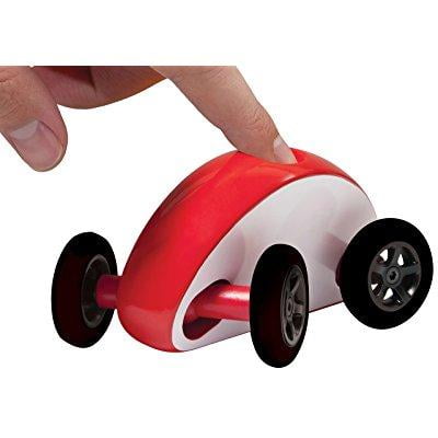 Finger Rocker Car finger car wonky wheels, white with red stripe - Walmart.com