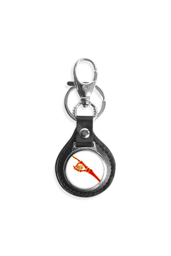 finger directs skeletal joints key link chain keyholder finder hook metal