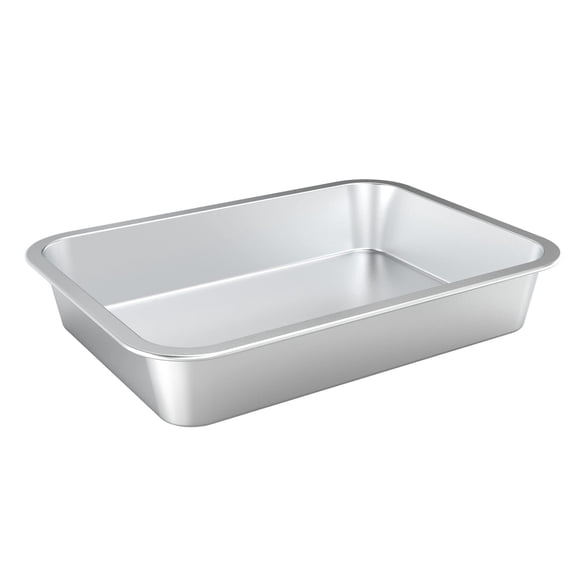 only fire Stainless Steel Baking Pan, Rectangular Cake Pan Cookie Sheet Pan Barbeque Grill Pan for Baking Breads, Grilling Chicken, Vegetables, Dishwasher Safe,15.511.62.7"