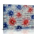 thumbnail image 1 of fireworks American flag patriotism Canvas Canvas Wall Art Living Room Bedroom Home Office Wall Decor Wall Decor For Bedroom Fashion Kitchen Wall Pictures, 1 of 6