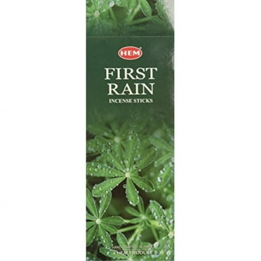 first rain - box of six 20 stick tubes - hem incense