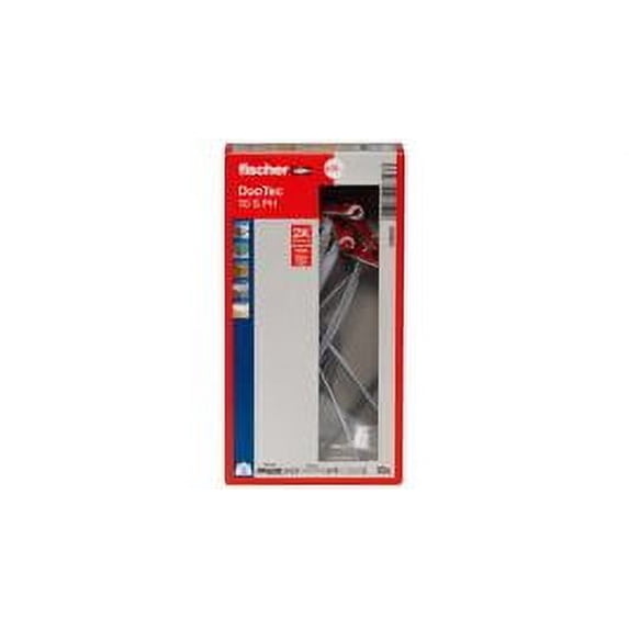 fischer DuoTec 25/64" S PH LD, High-Quality Toggle-Plug with Panhead Screw, 2-Component-Plug for Fastening in Drywall, Wood, Steel & Plastic Panels, etc., 10 Plugs & 10 Screws