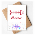 thumbnail image 1 of fish b mewing animal cartoon Welcome Back Greeting Cards Envelopes Blank, 1 of 4