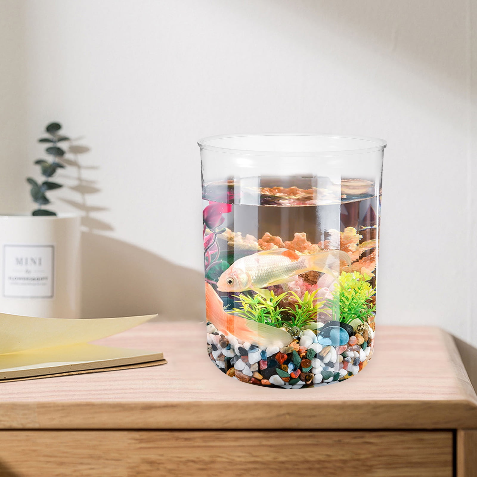 fish bowl Fish Bowl Decor Round Bowl Plant Terrarium Desktop Clear Fish