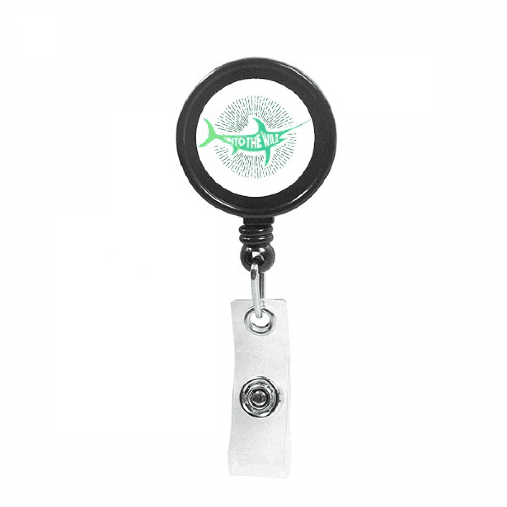 fish life Travel Retractable Keychain Badge Holder ID Badge