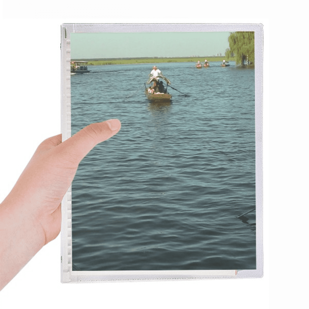 fisherman lake notebook loose diary refillable journal statiry