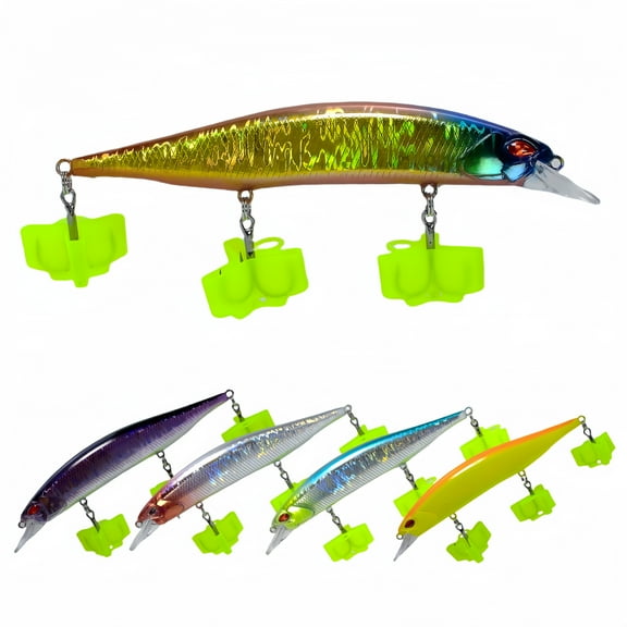 fishing lures Kit 18g 13.5cm 5pcs Minnow lures Treble Fishing Hooks for Freshwater/Saltwater