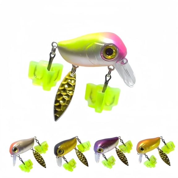 fishing lures hard bait Kit 3.8g 3.5cm 5pcs fishing spoon Minnow lures Treble Fishing Hooks for Freshwater/Saltwater