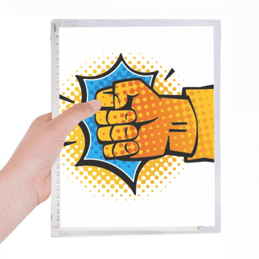 fist boom cartoon notebook loose diary refillable journal statiry