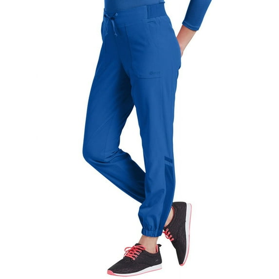 fit by white cross women's jogger scrub pant small royal
